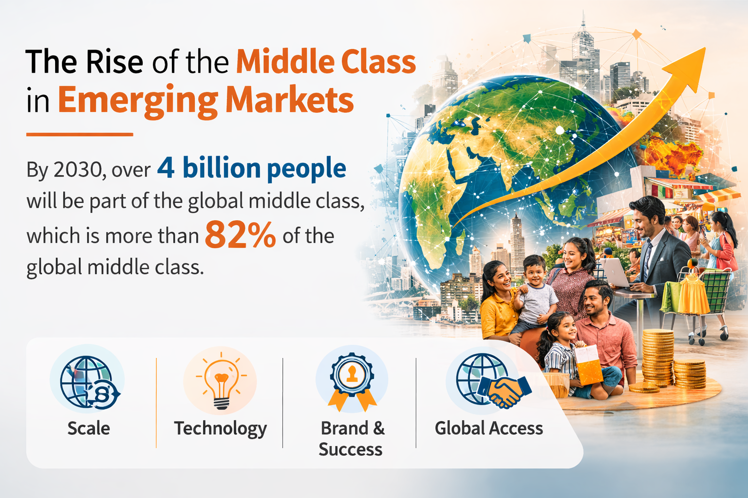 Middle class growth visualization